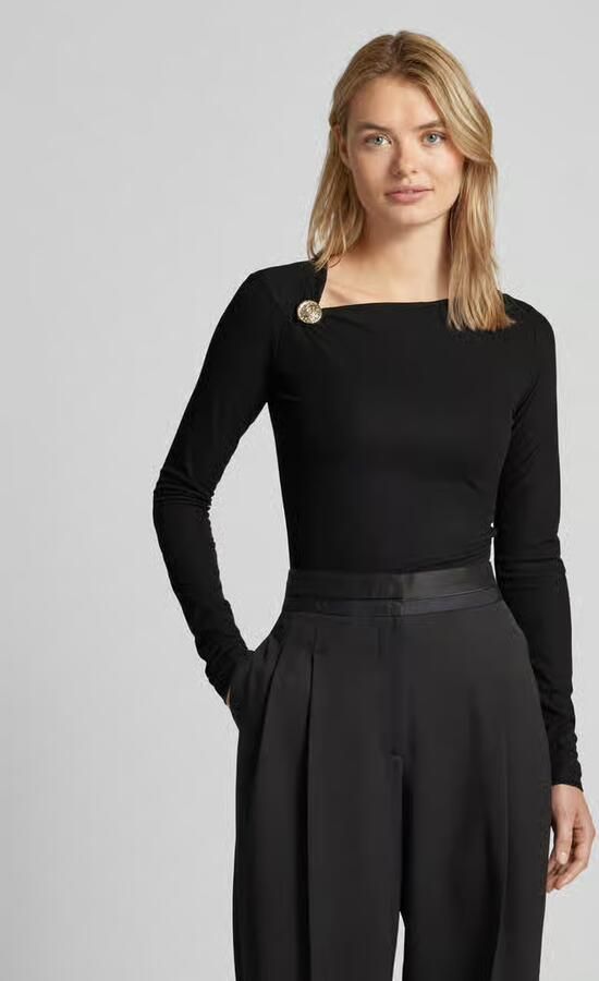 Guess Shirt met lange mouwen en labelapplicatie model 'FEBE' - Foto 3