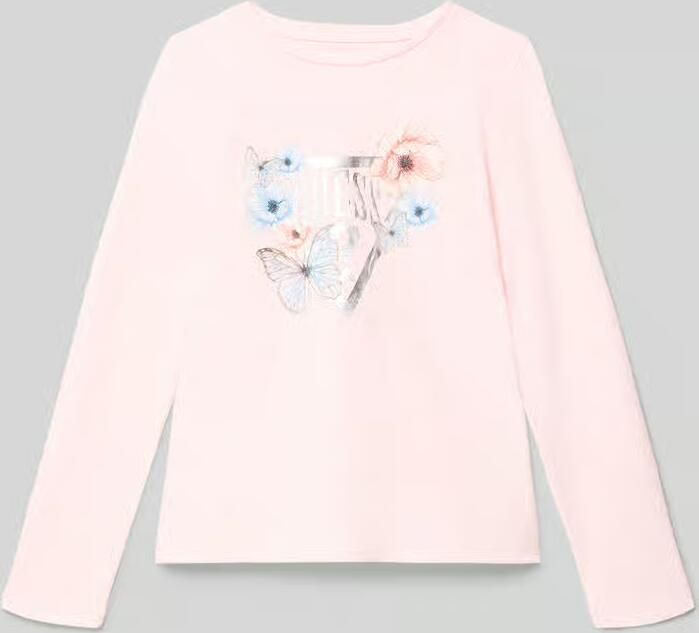 Guess Shirt met lange mouwen en labelprint