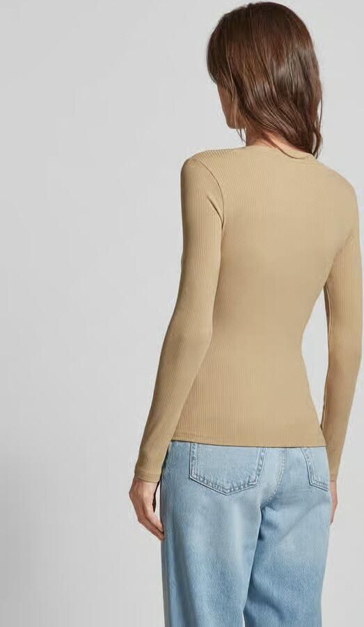 Guess Shirt met lange mouwen in riblook model 'KYLA'