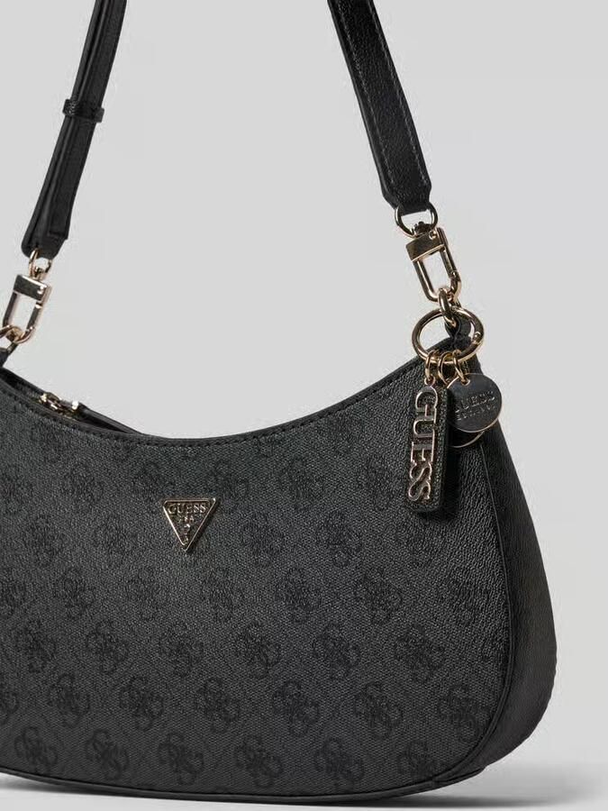 Guess Handtas met labelapplicatie en schouderband