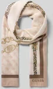 Guess Sjaal van viscosemix met logodetail