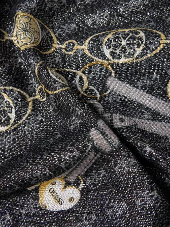 Guess Sjaal van viscosemix met logodetail