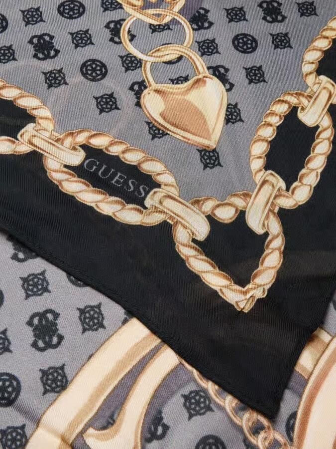 Guess Sjaal van zuiver modal met logoprint - Foto 2