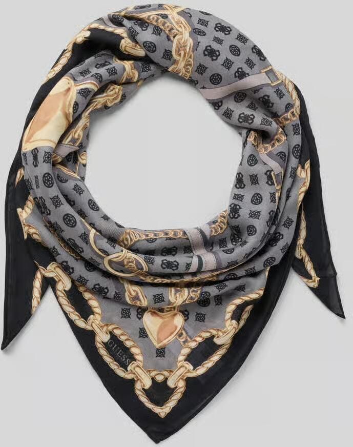 Guess Sjaal van zuiver modal met logoprint