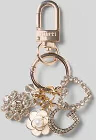 Guess Sleutelhanger met strass-steentjes model 'EVERLEE KEYCHAIN'