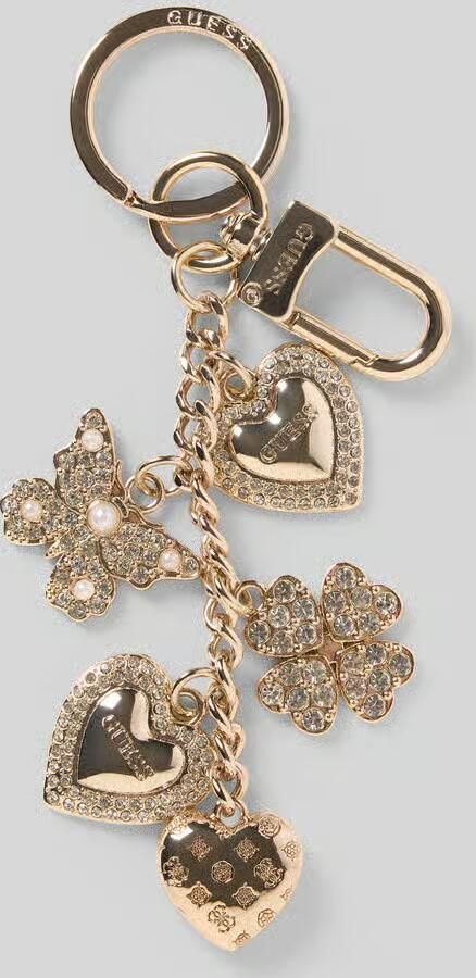 Guess Sleutelhanger met strass-steentjes