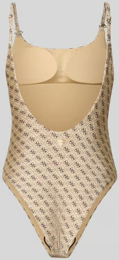 Guess slim fit badpak met all-over logoprint