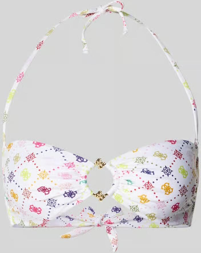 Guess slim fit bikinitop met logodetail model 'Ines' - Foto 2