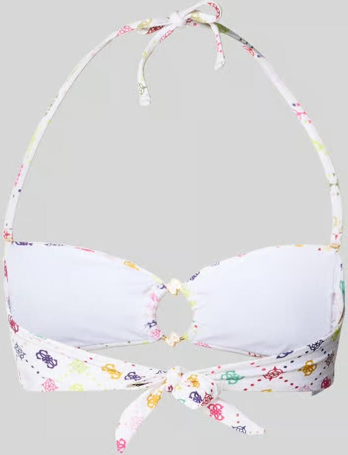 Guess slim fit bikinitop met logodetail model 'Ines'