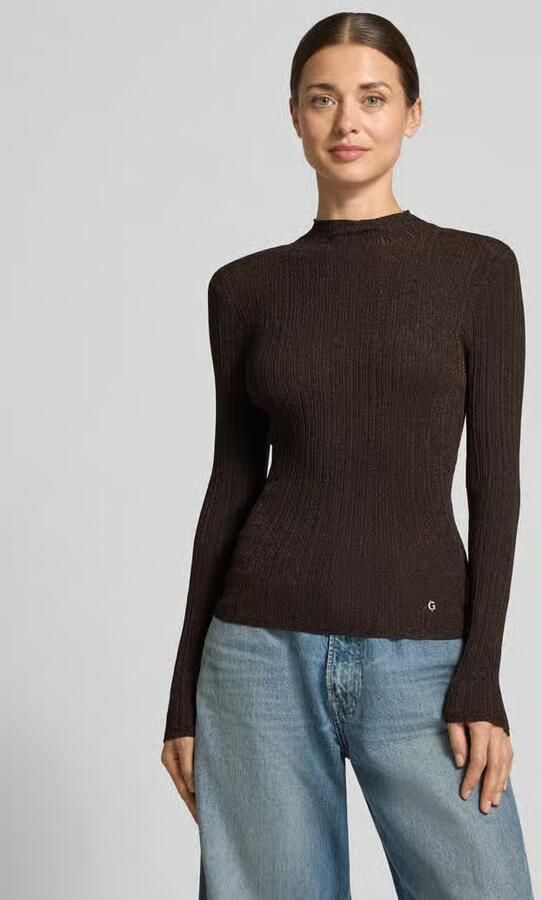 Guess Slim Fit coltrui met glitzergaren model 'Isabel' - Foto 2