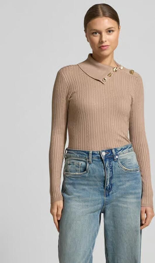 Guess Slim fit coltrui van viscosemix model 'Sicilla' - Foto 3