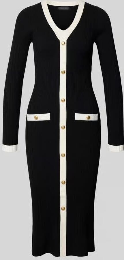 Guess Slim fit gebreide jurk van viscosemix model 'Laurel'