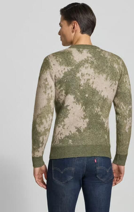 Guess Slim Fit gebreide pullover met ronde hals model 'NEVIL' - Foto 2