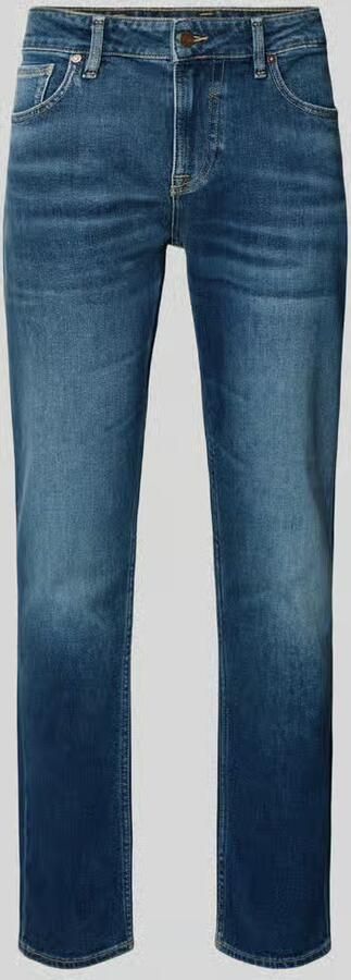 Guess Donkerblauwe Slim Fit Klassieke 5-Pocket Jeans Blue Heren - Foto 5