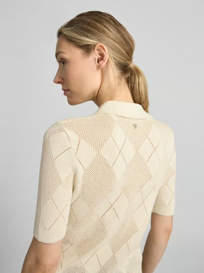 Guess slim fit poloshirt met knoopsluiting model 'MELODY'