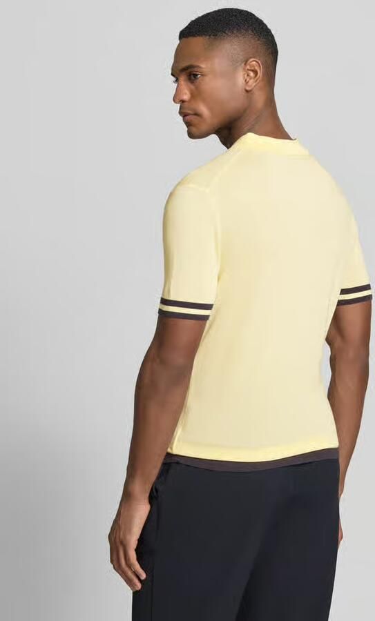 Guess Slim fit Poloshirt van Mix van lyocell en zijde