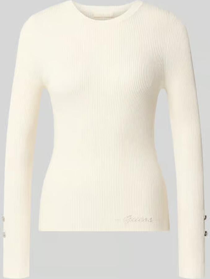 Guess slim fit shirt met lange mouwen van viscosemix model 'Ellie' - Foto 2