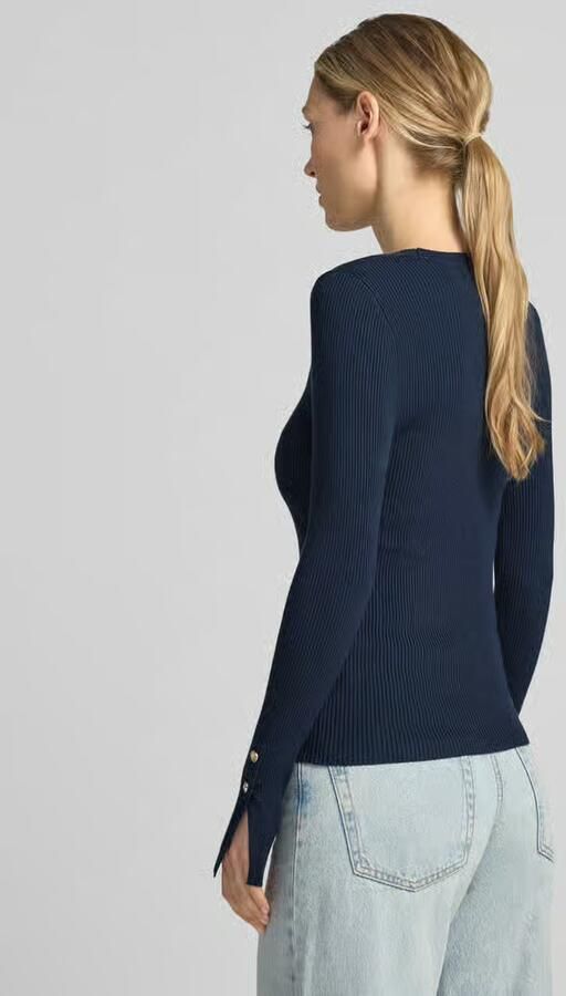 Guess slim fit shirt met lange mouwen van viscosemix model 'Ellie'