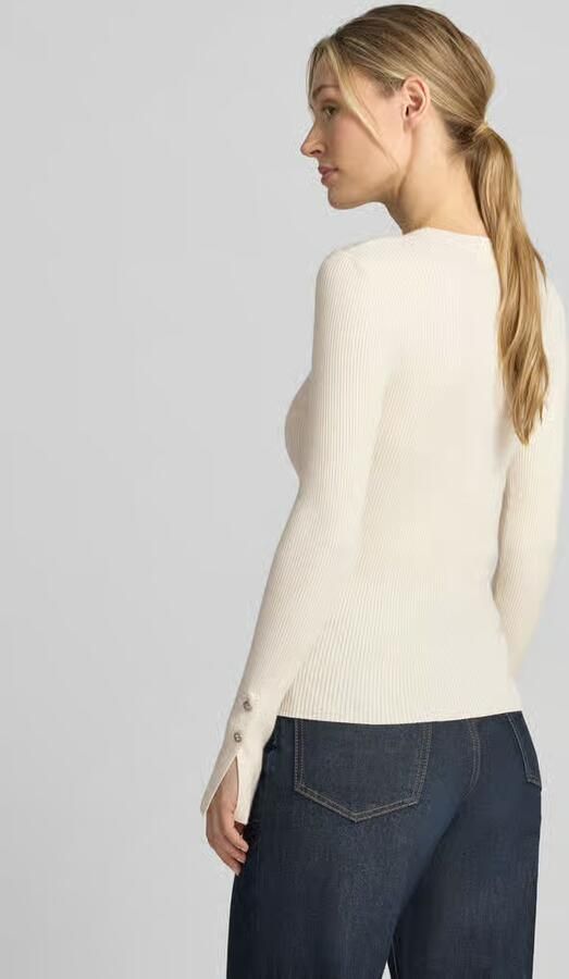 Guess slim fit shirt met lange mouwen van viscosemix model 'Ellie' - Foto 2