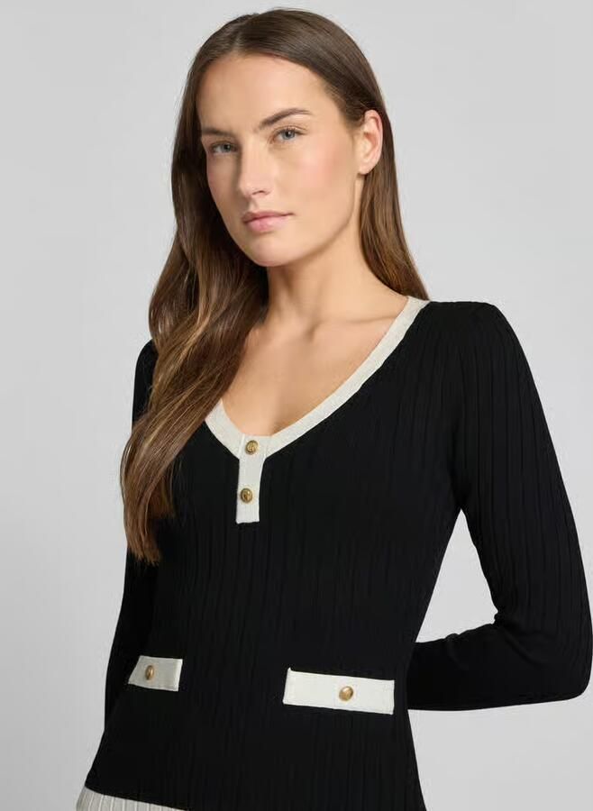 Guess Slim fit shirt met lange mouwen van viscosemix model 'Laurel' - Foto 2