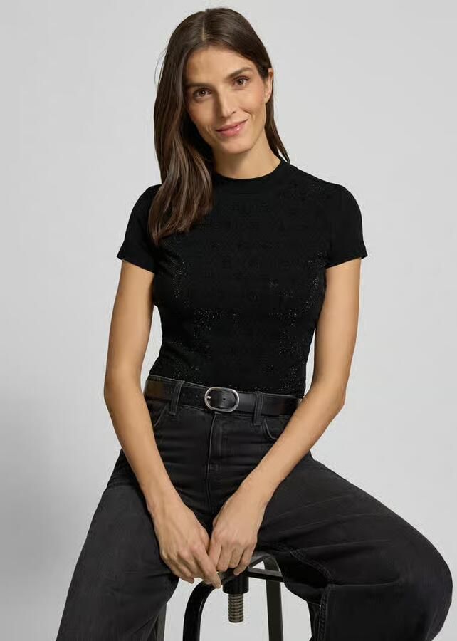 Guess T-shirt Korte Mouw SS MOCK NECK ALL OVER 4G TEE W4BI26 J1314 - Foto 2