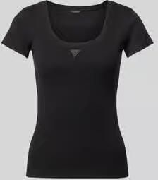 Guess slim fit T-shirt met logo-applicatie