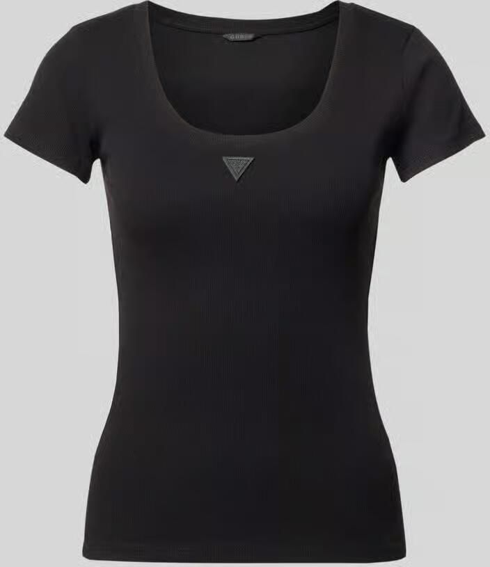 Guess slim fit T-shirt met logo-applicatie - Foto 2