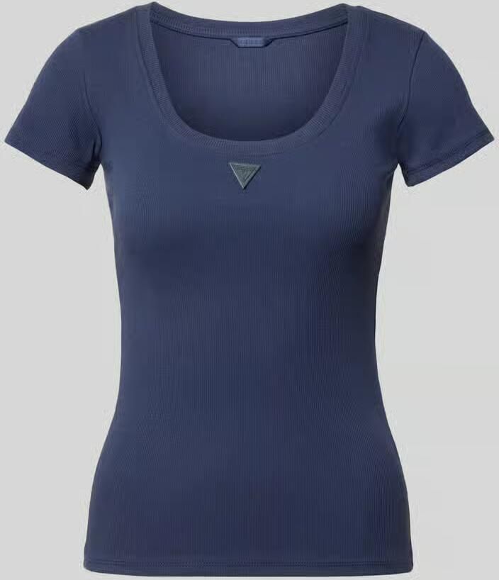 Guess slim fit T-shirt met logo-applicatie - Foto 2