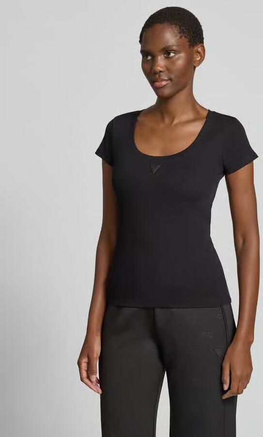 Guess slim fit T-shirt met logo-applicatie - Foto 2
