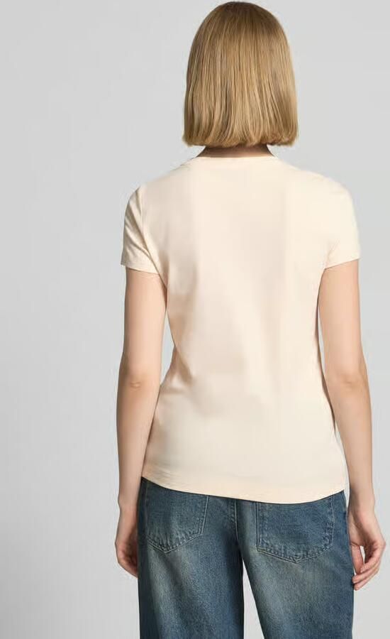 Guess slim fit T-shirt met strass-steentjes - Foto 3