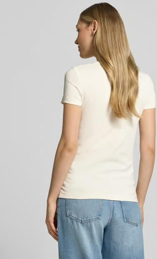 Guess slim fit T-shirt met strass-steentjes - Foto 3