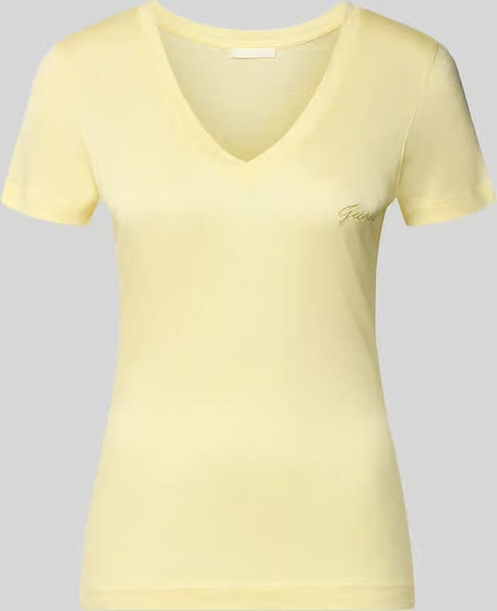 Guess slim fit t-shirt van puur lyocell - Foto 2