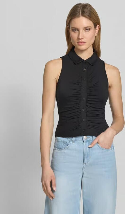 Guess slim fit top van lyocellmix model 'Robyn' - Foto 4