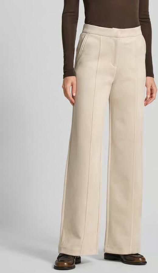 Guess Stoffen broek met bandplooien - Foto 2