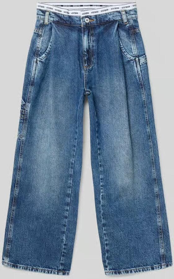Guess Straight fit Jeans met gestikt logo