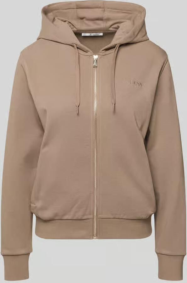 Guess Sweatjack met capuchon en labelstiksel