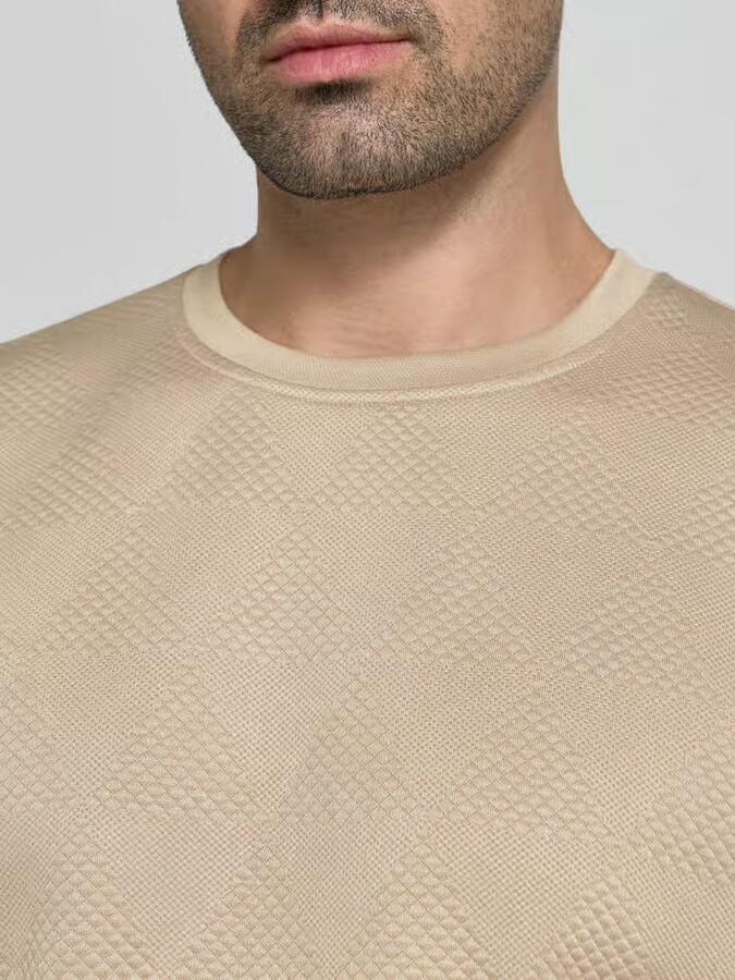 Guess sweatshirt in all-over look met ronde hals