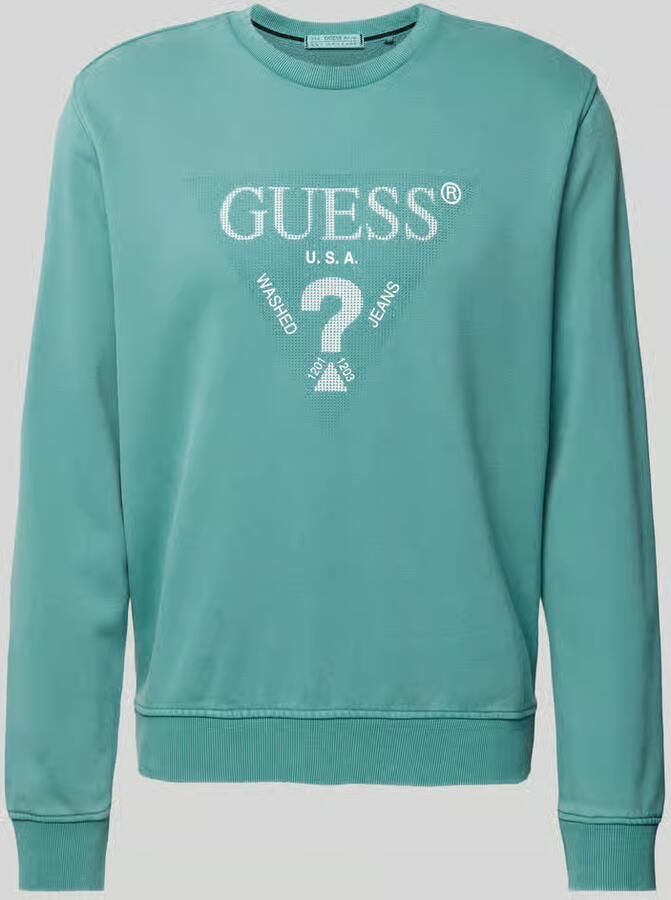 Guess Sweatshirt met labelprint model 'TREATED'