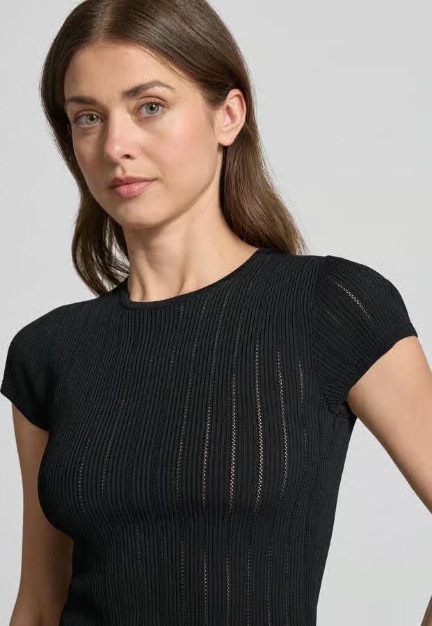 Guess T-shirt in pointellelook met ronde hals