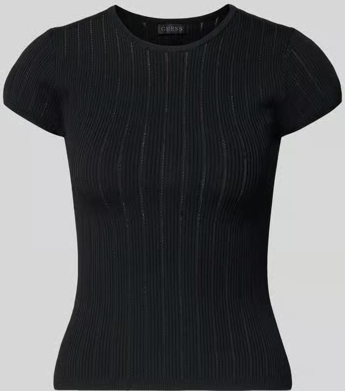 Guess T-shirt in pointellelook met ronde hals - Foto 2