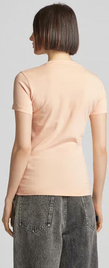 Guess T-shirt met label- en motiefprint model 'TROPICAL TRIANGLE'