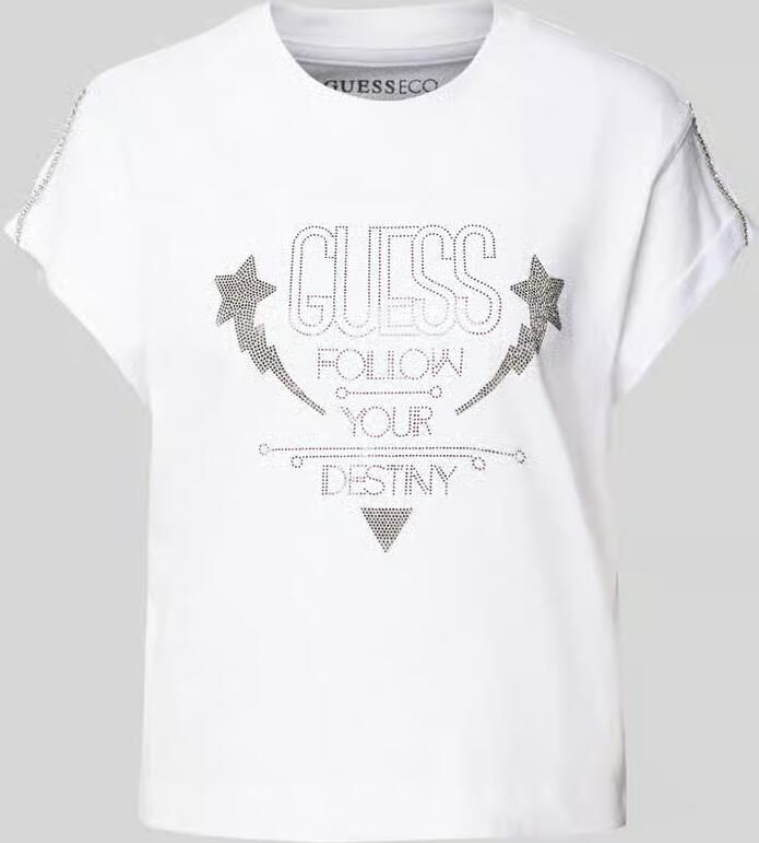 Guess T-shirt Korte Mouw SS CN SLEEVES STRASS W5RI06 I3Z14 - Foto 2