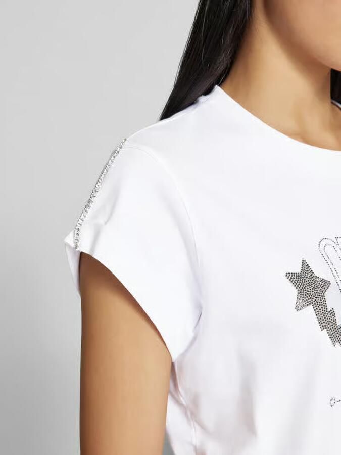 Guess T-shirt Korte Mouw SS CN SLEEVES STRASS W5RI06 I3Z14
