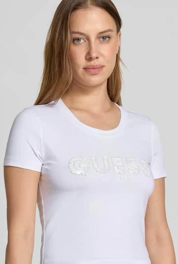 Guess T-shirt Korte Mouw CN SS LOGO SEGQUINS W5GI17 J1314 - Foto 2