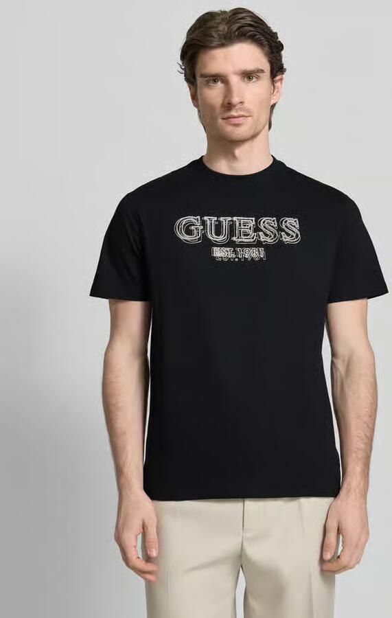 Guess T-shirt met labeldetail