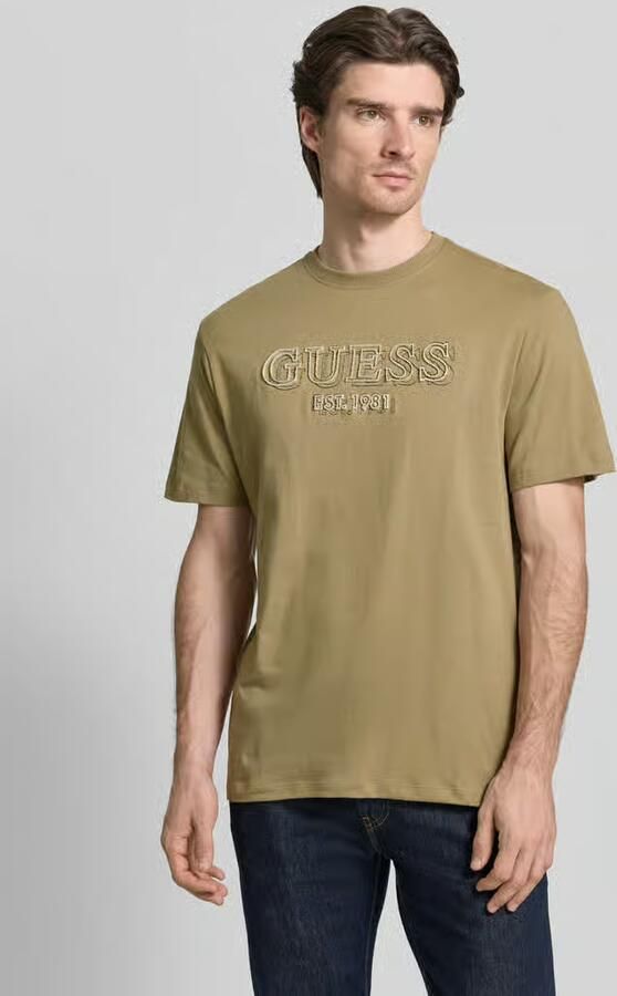 Guess T-shirt met labeldetail - Foto 3