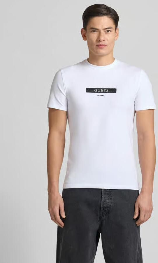 Guess T-shirt met labeldetail - Foto 3