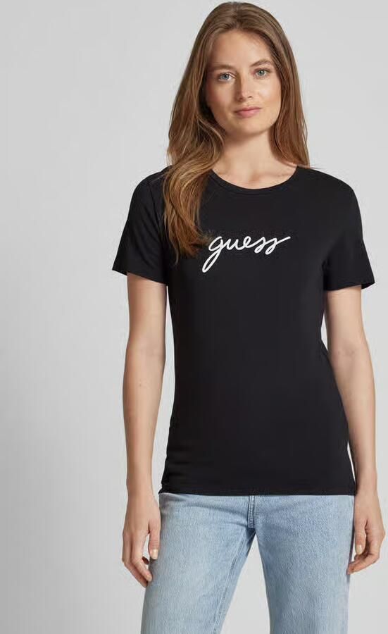 Guess T-shirt met labelprint model 'CARRIE' - Foto 2