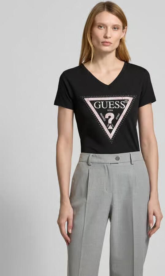 Guess T-shirt Korte Mouw SS VN PYTHON TRIANGLE W5RI21 J1314 - Foto 2