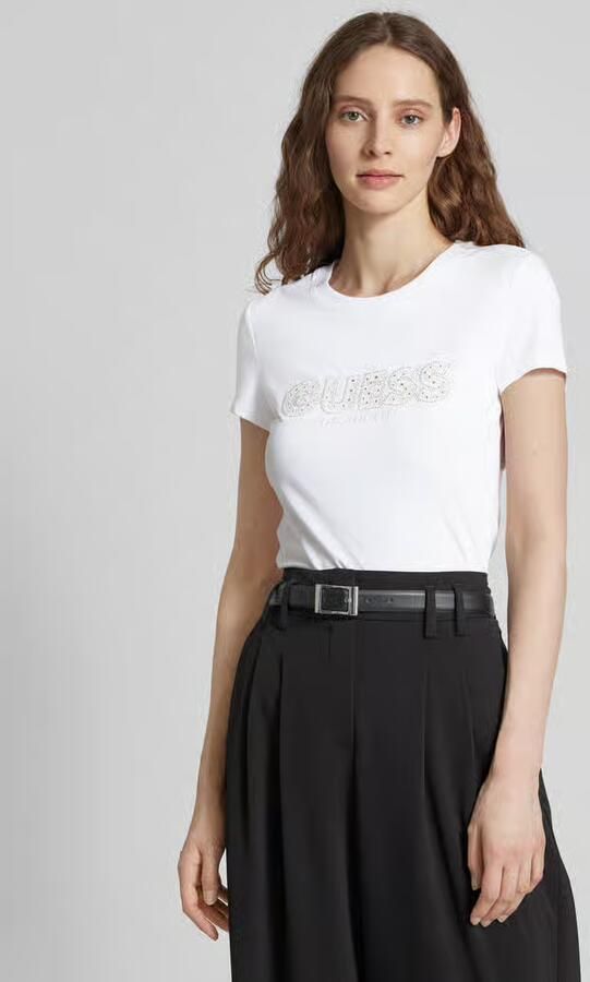 Guess Dames T-shirt Lente Zomer Collectie White Dames - Foto 5
